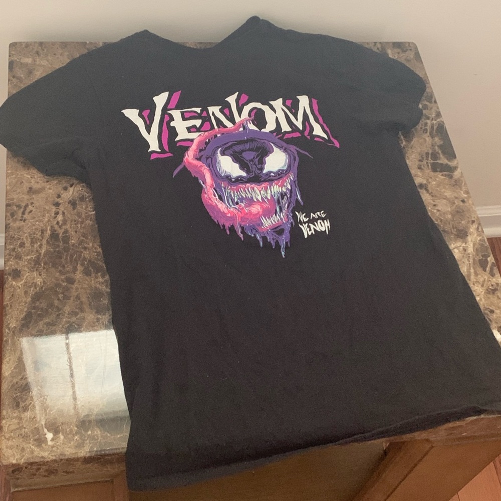 Marvel Mens Venom Slobbers We Are Venom Black Shirt New M